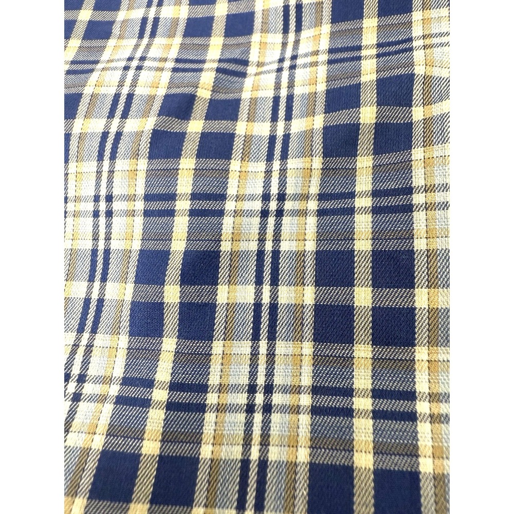 Peter Millar Collection Blue Plaid Long Sleeve Button Front Shirt Mens Size L - Picture 11 of 11
